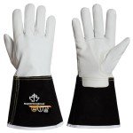 Goatskin Leather MIG Welding Gloves with Cut Protection