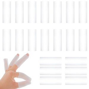 Gel Finger Sleeve Protectors for Pain Relief - 20 Pack