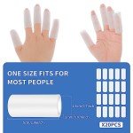 Gel Finger Sleeve Protectors for Pain Relief - 20 Pack