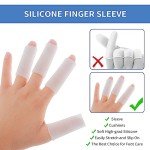 Gel Finger Sleeve Protectors for Pain Relief - 20 Pack