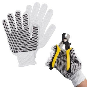 PVC Dotted Grip Gloves - 24 Pack Set