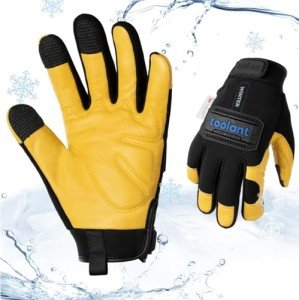 Men's Waterproof Winter Work Gloves with Touchscreen