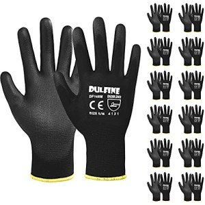 DULFINE Ultra-Thin Work Gloves - 12 Pairs