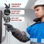 Winter Water Resistant Insulated Work Gloves for Men