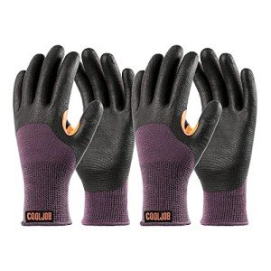 COOLJOB Winter Work Gloves with Anti-Slip Grip