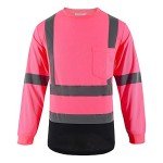 Hi-Vis ANSI Class 3 Long Sleeve Safety Shirts