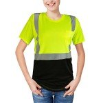Hi-Vis Quick-Dry Safety Shirts with Reflective Strips