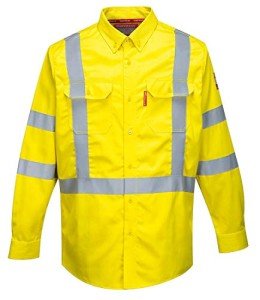 Portwest Hi-Vis FR Protective Shirt, Yellow, 5XL