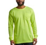High Visibility Long Sleeve Safety Shirts - 4 Pack
