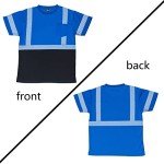 Men's Hi-Vis Reflective Safety Shirt - Royal Blue