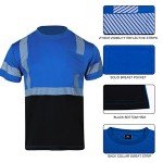 Men's Hi-Vis Reflective Safety Shirt - Royal Blue