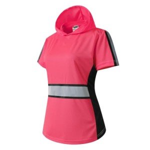 High-Visibility Women's Safety Shirt with Hood