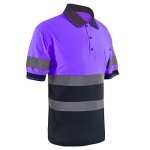 Hi-Viz Safety Polo Shirt with Pockets - Unisex