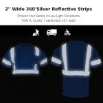 Men's Hi-Vis Reflective Safety Shirt - Royal Blue