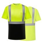 Men's Hi-Vis Reflective Safety T-Shirts - 3/5 Pack