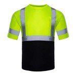 Men’s High Visibility Reflective Safety Shirts - 3 Pack