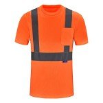 High Visibility Reflective Short Sleeve Safety Shirt