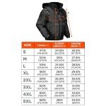Hi-Vis Quilted Bomber Jacket for Adults, Black