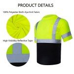 Men’s High Visibility Reflective Safety Shirts - 3 Pack