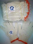 12 Pairs Cotton Polyester Work Gloves - White