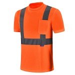 High Visibility Reflective Short Sleeve Safety Shirt