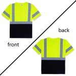 Men’s High Visibility Reflective Safety Shirts - 3 Pack