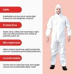Ever Ready Disposable Microporous Coverall Suit - Large