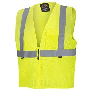 High Visibility Zip-Up Safety Vest - Yellow/Green