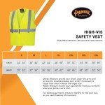 High Visibility Zip-Up Safety Vest - Yellow/Green