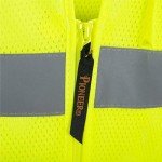 High Visibility Zip-Up Safety Vest - Yellow/Green