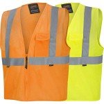 High Visibility Zip-Up Safety Vest - Yellow/Green