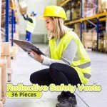 36 Pack High Visibility Reflective Safety Vests