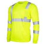 High Visibility Long Sleeve Reflective Safety T-Shirt