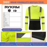 High Visibility Long Sleeve Safety T-Shirt - Yellow