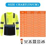 High Visibility Long Sleeve Safety T-Shirt - Yellow