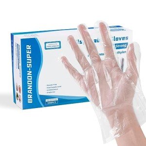 Clear Food Prep Gloves 500ct - Food Safe