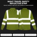 Hi-Vis Reflective Long Sleeve Polo Shirts - 6 Pack