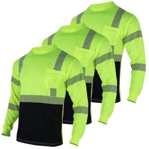 Vendace 3-Pack Reflective Safety T-Shirts for Men