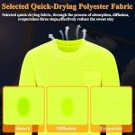 3-Pack High Visibility Reflective Safety Shirts for Men