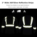 High Visibility Reflective Long Sleeve Safety T-Shirt