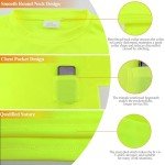 3-Pack High Visibility Reflective Safety Shirts for Men
