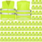 60 Pcs High Visibility Reflective Safety Vests