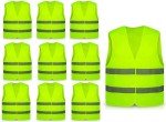 10PCS High Visibility Safety Vests Set