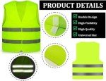 10PCS High Visibility Safety Vests Set