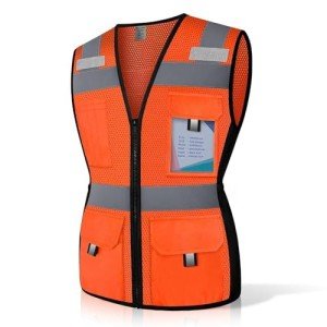 Women's High Visibility Safety Vest with Pockets
