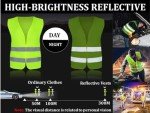 10PCS High Visibility Safety Vests Set