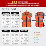 Women's High Visibility Safety Vest with Pockets