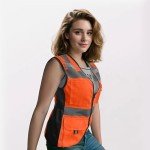 Women's High Visibility Safety Vest with Pockets