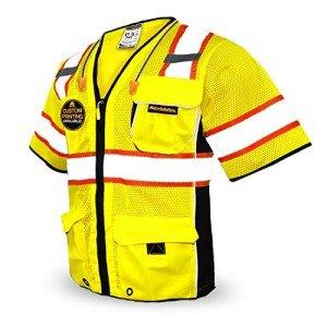 High Visibility Executive Safety Vest with 10 Pockets