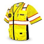 High Visibility Executive Safety Vest with 10 Pockets